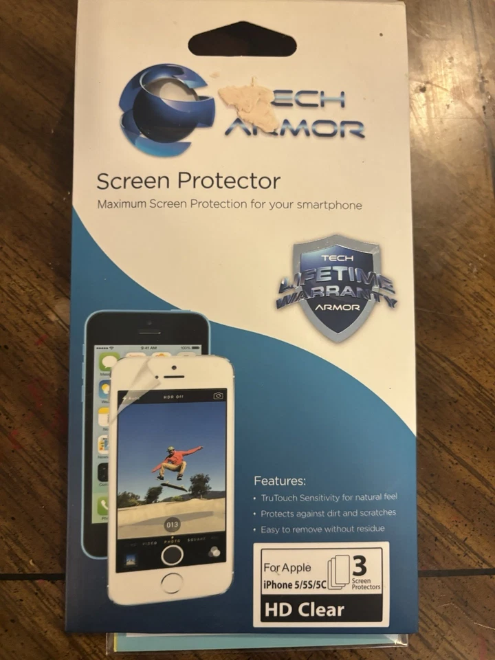Apple iPhone 5/5s/5c 3 Pack Screen Protector - Image 1 of 2