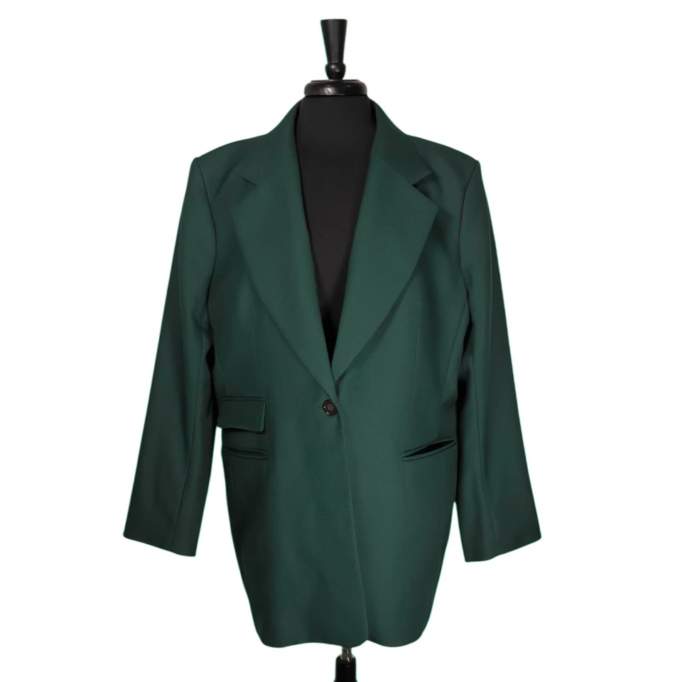 Blazer para mujer Banana Republic 20 verde esmeralda forrado de lana a medida traje chaqueta Foto 1 de 4