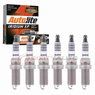 6 pc Autolite Iridium XP Spark Plugs for 2005-2019 Nissan Frontier 4.0L V6 bm - Image 1 of 4