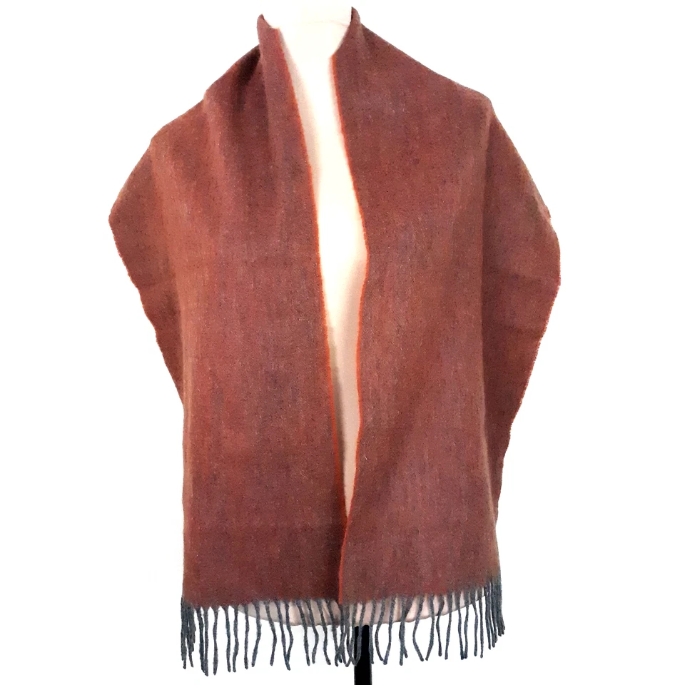 Amicale 100% Merino Wool Scarf Fringe Long Versatile Rectangle Soft Cozy Warm - Image 1 of 4