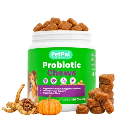PETPAL Dog Training Treat, Probiotics, Prebiotics for Gut Health & Digestive