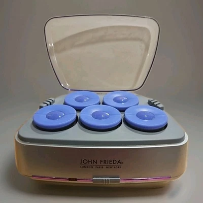 John Frieda Smooth Waves 5) 2" Jumbo Hot Rollers Curlers Set JFHS5R No Clips - Image 1 of 4