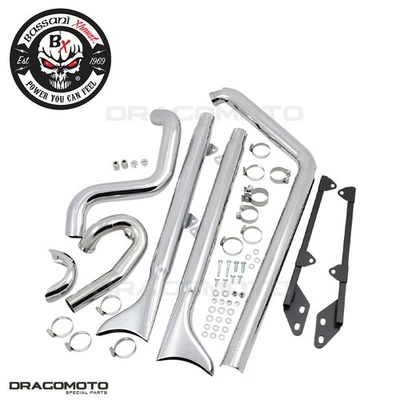 Sistema de escape Harley FLSTC 1584 Heritage Softail Classic 2007-2011 BASSANI Fi... Foto 1 de 4