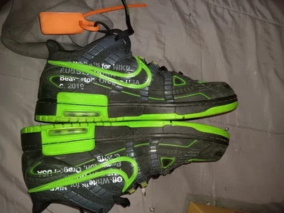 Nike Air Rubber Dunk Off-White Green Strike Size 11 CU6015-001 - Image 1 of 4