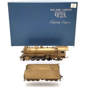 Pacific Fast Mail HO BRASS Western Pacific 2-8-2 Steam Locomotive & Tender EX - Picture 1 of 4