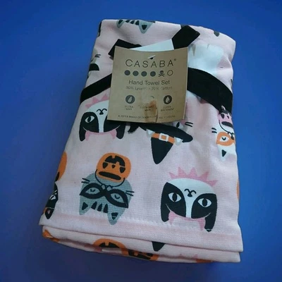 Halloween Gatos, Disfraz Diversión y Calabazas Casaba 3 Piezas Juego de toallas de cocina Foto 1 de 2