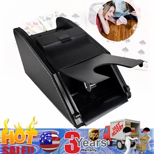 Barajador automático de cartas 2 en 1 máquina dispensadora de cartas de póquer juego de fiesta - Imagen 1 de 11