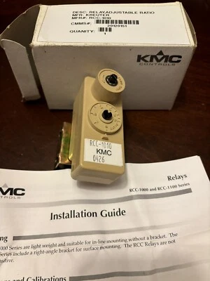 KMC Controls Ratio Relay w Bracket RCC-1010 Adjustable Ratio 0426 - Image 1 of 4