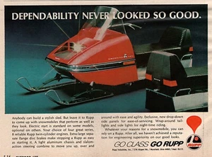 Rupp American 1972 moto de nieve anuncio en color original - Imagen 1 de 1