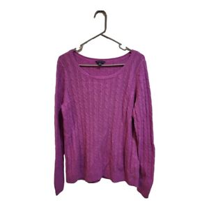 American Eagle Outfitters Sweater Womens Medium Purple Cotton Blend Loose Knit