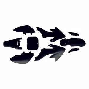 9 Piece Replacement Plastics Kit Honda XR50 CRF50 Pit Bike Mini Motorcycle Black - Bild 1 von 2