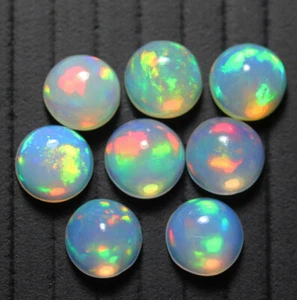 1 X Opal Rund Cabochon 2,5mm, 3mm, 3,5mm, 4mm, 5mm, 6mm, 7mm, 8mm, 9mm. - Bild 1 von 1