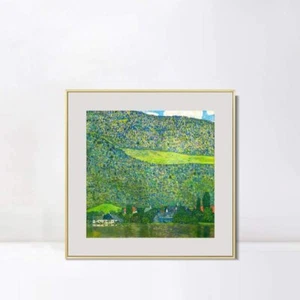 Framed Canvas Giclee Print Art Litzlberg on Lake Attersee by Gustav Klimt 28"x28 - Picture 1 of 7
