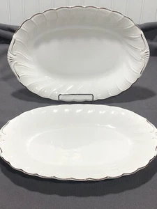 Nikko Crown Collection Serving Platter Dish Plate Oval Dinner (Two Platters) - Picture 1 of 5