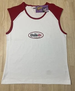Dale Earnhardt Jr. #8 LG Ladies NASCAR Racing Y2K Graphic NWT Logo Muscle Tank - Picture 1 of 5