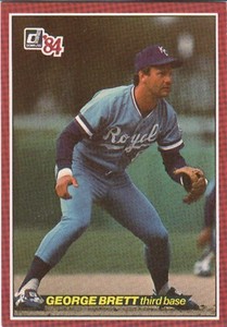1984 Donruss Action All Stars # 55 George Brett -- Royals
