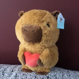 Capybara Plush Heart Hug Me Walgreens Exclusive Plush Stuffed Animal 8” NWT - Picture 1 of 10