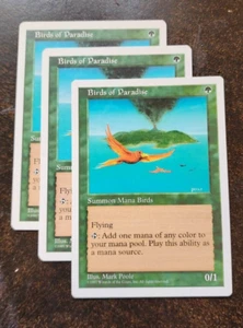 3x Birds of Paradise rare creature cards - 5th edition - NM/VG - Picture 1 of 1