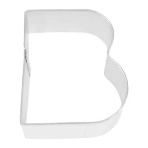 Alphabet Buchstabe B 2,75" Ausstecher Metall Kinder Name Sandwich Geburtstag Party T - Bild 1 von 9