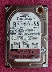 83H7102 - IBM ThinkPad 5.1GB 2.5 inch 4200rpm 12.5mm Hard Drive - Picture 1 of 1