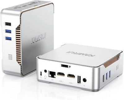 KAMRUI 4K Mini PC Intel N95 Windows 11 16GB DDR4 1TB M.2 SSD WIFI 5 Refurbished - Image 1 of 4