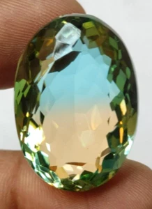 AAA+ Large Ametrine 63.75 Ct. Oval Cut Bi-color Loose Gemstone @Christmas Sale - Picture 1 of 7