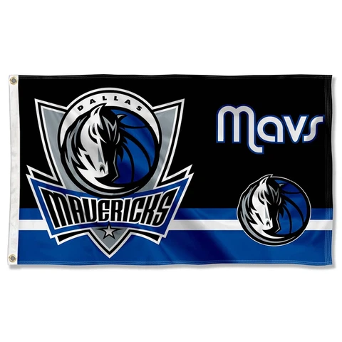 Dallas Mavericks Dual Logo Grommet Flag Cover