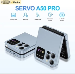 Cellulare Pieghevole Dual Sim: Color Nero E Bianco Servo A 50 Pro Estate Mare - Afbeelding 1 van 14