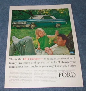 1964 Ford Fairlane 500 Sports Coupe Vintage Ad "This is the 1964 Fairlane..." - Picture 1 of 1