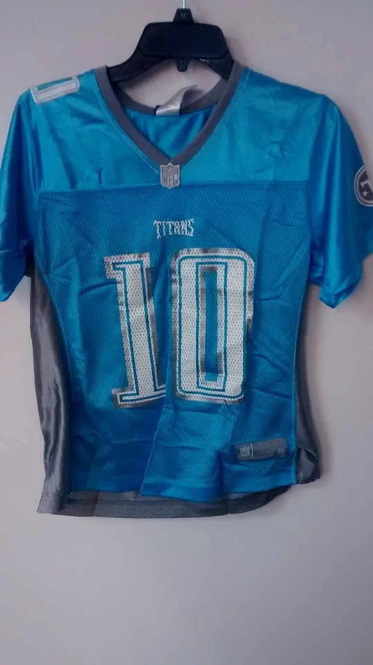 Camiseta para mujer Reebok NFL Titans Vince Young azul claro talla M Foto 1 de 1
