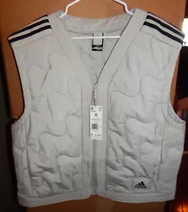 Adidas Nuganic gilet uomo isolato IS1262 taglia M grigio prezzo al pubblico $100,00 nuovo con etichette - Foto 1 di 4