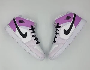 nike jordan 1 mid barely grape (gs) - Imagen 1 de 6