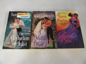 COMPLETE SET (3) KAREN HAWKINS Historic Romance Books ABDUCTION SEDUCTION SERIES - Picture 1 of 1