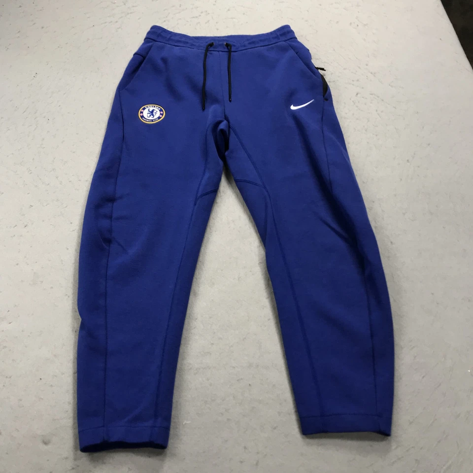 Chelsea FC Pantalones deportivos Para hombres Pequeños Azul Nike Tech Polar Joggers Uniforme Kit Foto 1 de 4