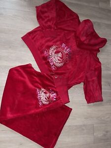 Juicy Couture red 2 PCs track suit plus size 3x 1x