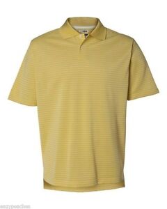 ADIDAS GOLF - Men's A60 ClimaLite Tech, Cool Pencil Stripe Polo Sport Shirt