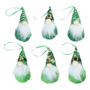 6pcs Patrick’s Day Gnomes Irish Leprechaun Swedish Gnome Ornaments Scandinavan - Bild 1 von 8