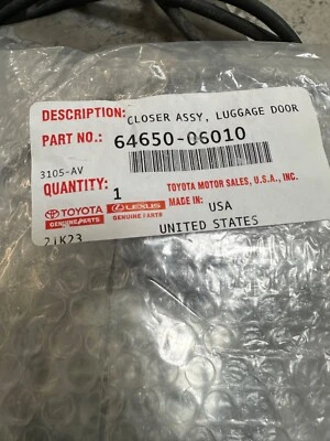 For 2019-2023 Lexus ES300h Trunk Lock Actuator Motor SMP 83957GTTV 2020 2021 Foto 1 de 2