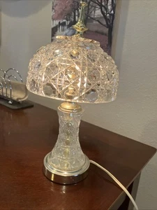 Gilbert Vintage Table Lamp Crystal Night Light Boudoir Style 12" Works - Picture 1 of 9