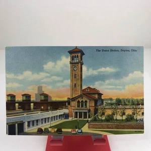 Postal vintage de The Union Station Dayton Ohio/sin publicar - Imagen 1 de 2