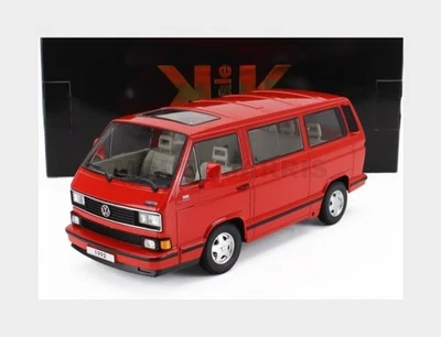KK-SCALE KKDC180142 VOLKSWAGEN - T3 MULTIVAN MINIBUS (LAST EDITION) 1992 - RED - - Immagine 1 di 2