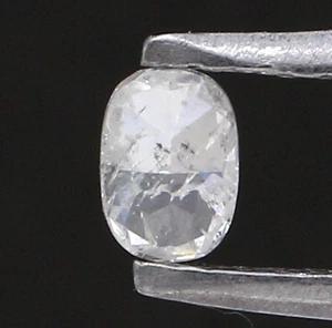 4 mm oval diamond 0.18ctw fancy white color rosecut diamond natural diamond - Picture 1 of 11