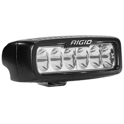 Rigid 914313 SR-Q Series PRO Driving White Rectangle LED Single Light Kit Black - Image 1 of 4
