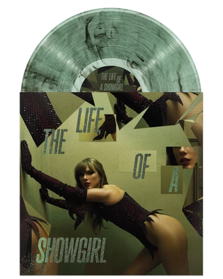 The Life of a Showgirl Shiny Bug Edition Wintergreen Onyx Marbled Vinyl IN HAND - Image 1 of 2