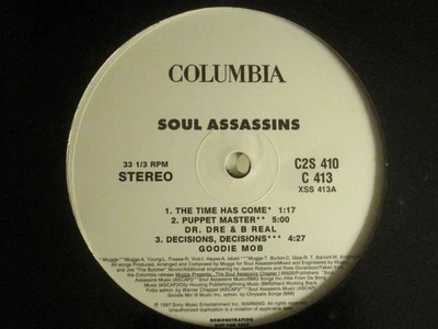 DJ MUGGS SOUL ASSASSINS [CLEAN] 2LP '97 COLUMBIA C2S 410 PROMO MOBB DEEP MINT- - Image 1 of 4