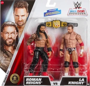 WWE Action Figure - Main Event Showdown Series #21 - Roman Reigns VS LA Knight - Picture 1 of 5