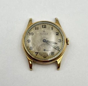 VINTAGE 1940'S ROLEX 12325 WRISTWATCH 9K FACE ONLY A.L.D. 182473 (CP2013863) - Picture 1 of 10