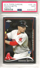 2014 Topps Chrome Update Mookie Betts - ROOKIE RC #US-20 - PSA 9 MINT