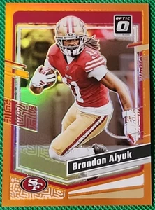 BRANDON AIYUK /249 2023 Panini Donruss Optic - Orange Prizm #167 SP SF 49ers - Picture 1 of 2