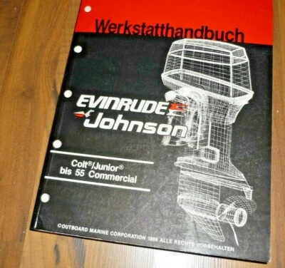 Johnson EVIN. Colt Junior hasta 55 Commercial 1986 motor fueraborda libro de taller  - Imagen 1 de 2